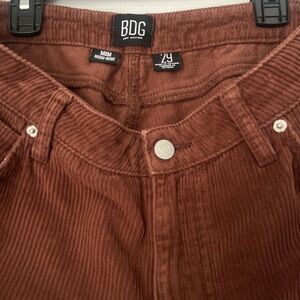 BDG Rust Corduroy Mom Jeans